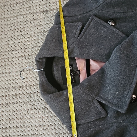Banana Republic Wool Long Coat in Gray - Picture 7 of 9